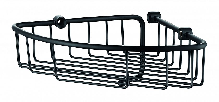 5012 Полка настенная угловая KAISER 214*214*60 (103) Black/латунь