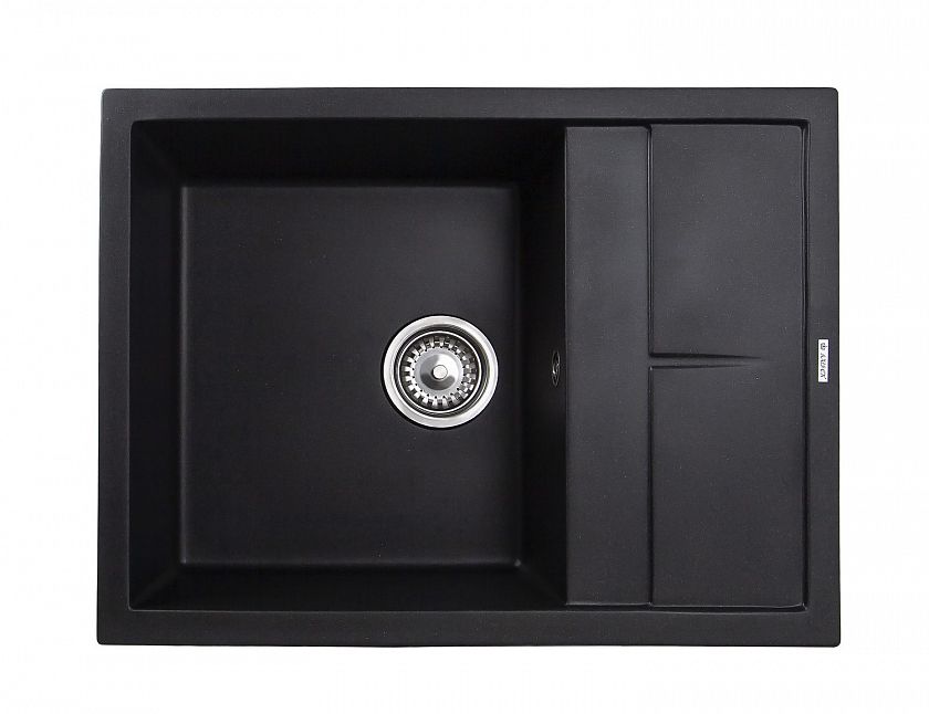 Мойка-Мраморная "KAISER"  5065 Black&Silver (цв.110)