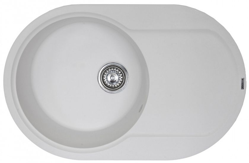 Мойка-Мраморная "KAISER"  (круглая) 7850 White (цв.241)
