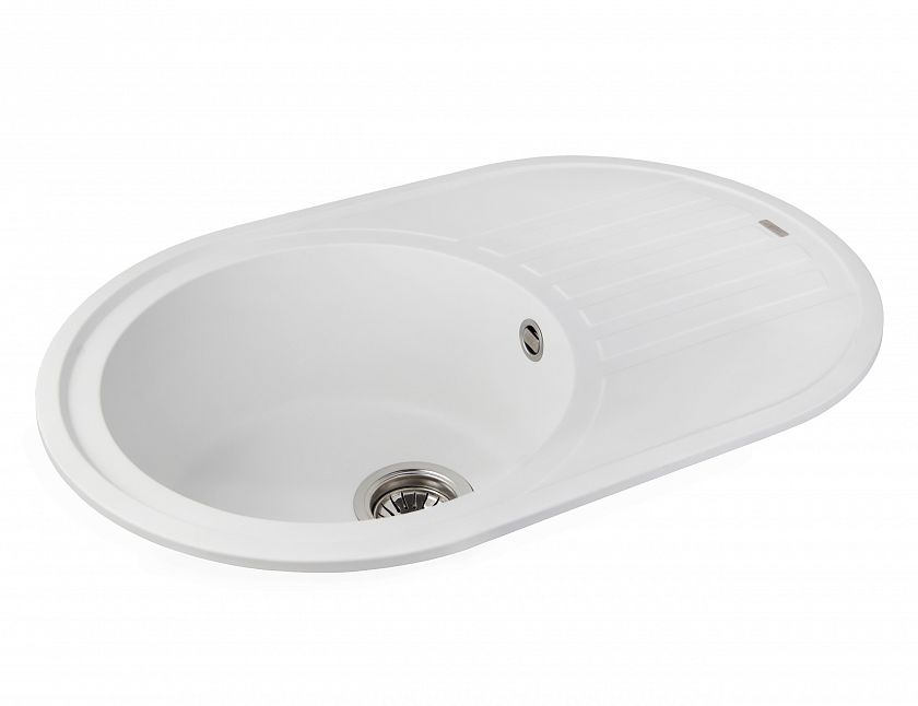 Мойка-Гранит "KAISER"  780x500x220 White(овальная)