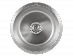 Мойка-Нерж "KAISER"  430х178*0,8mm круглая/ Silver