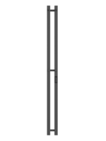Полотенцесушитель ДВИН X-2 plaza neo 120/8 Электрический К диммер квадрат Оружейная сталь